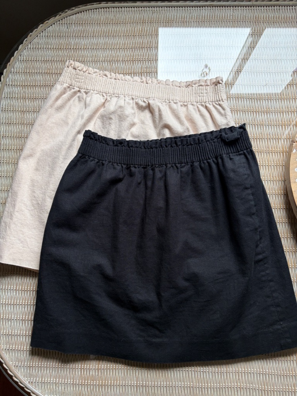 Set of J. Crew Skirts in Black and Beige